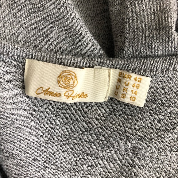 Amee Hanke gray dress long sleeve size 10 - Picture 5 of 6